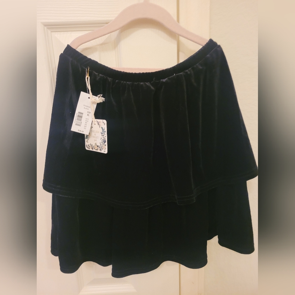 Chelsea and Violet XL kids Velvet skirt NWT